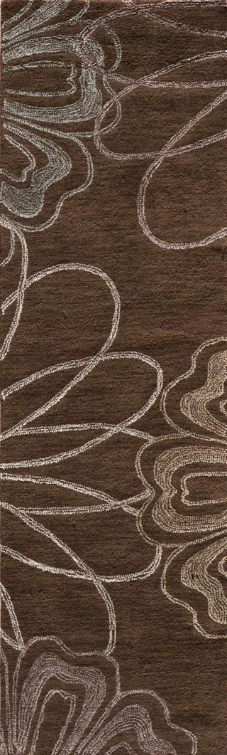 Momeni Sensations SEN-2 Brown Area Rug Closeup