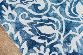 Momeni Serene SRE-1 Blue Area Rug Closeup