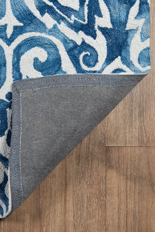 Momeni Serene SRE-1 Blue Area Rug Room Scene