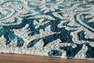 Momeni Serene SRE-1 Teal Area Rug Corner Shot