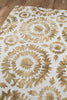 Momeni Serene SRE-3 Yellow Area Rug Corner Shot Feature