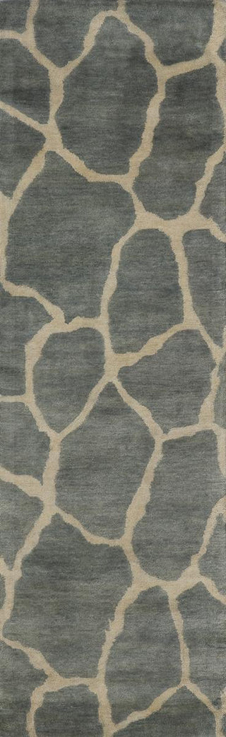 Momeni Serengeti SG-04 Teal Area Rug Closeup