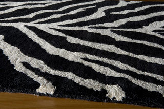 Momeni Serengeti SG-05 Zebra Area Rug Corner Shot