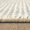 Karastan Labyrinth Serpentine Blue Area Rug Detail Image