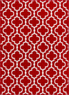 Surya Seville SEV-2315 Bright Red White Area Rug Mirror main image