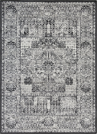 Surya Seville SEV-2323 Black Medium Gray White Area Rug Mirror main image