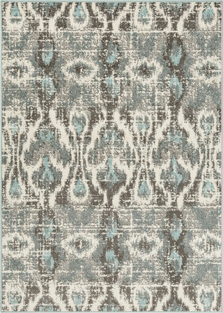 Surya Seville SEV-2325 Aqua White Black Area Rug Mirror main image