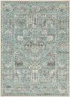 Surya Seville SEV-2329 Aqua Black White Area Rug Mirror main image