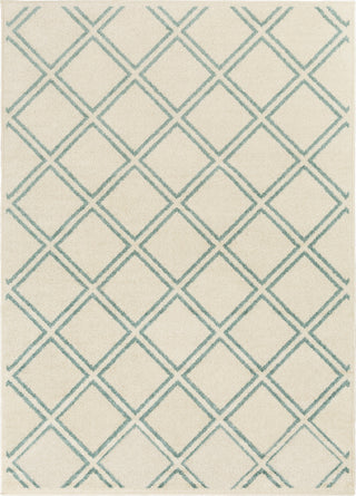 Surya Seville SEV-2333 Aqua White Area Rug Mirror main image