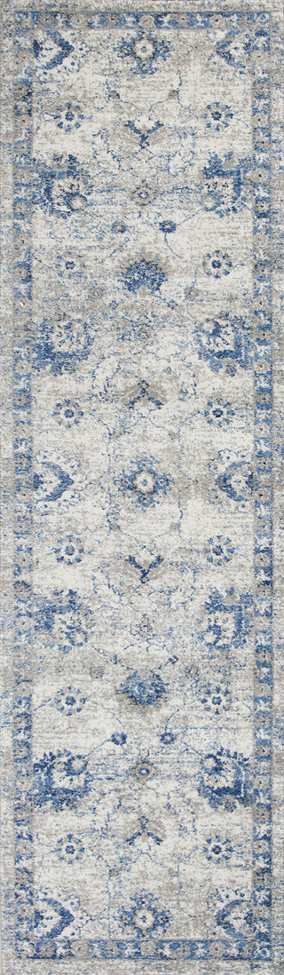 KAS Seville 9480 Grey/Blue Sutton Area Rug Secondary Image