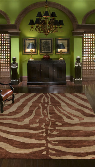 Momeni Serengeti SG-03 Copper Area Rug Roomshot Feature