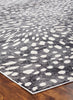 N Natori Serengeti SG-628 Charcoal Spotted Area Rug