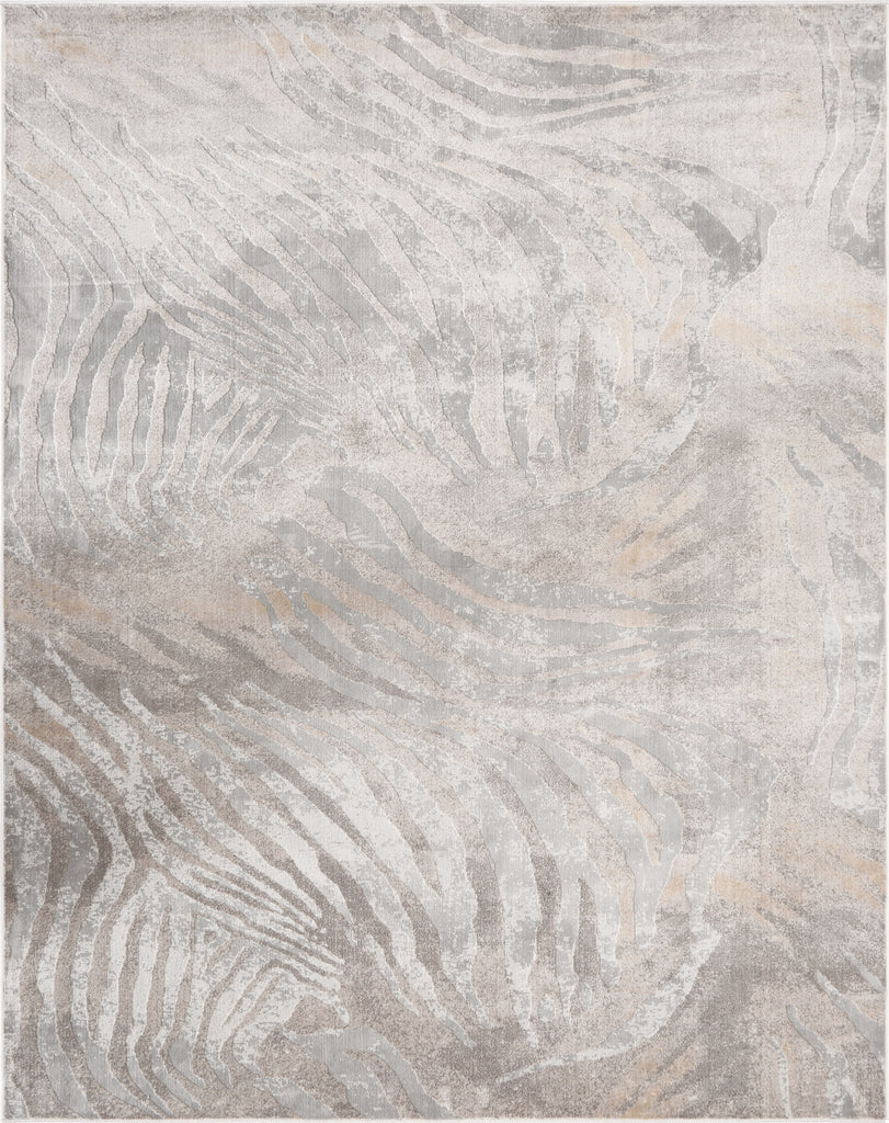 N Natori Serengeti SG-631 Neutral Zebra Area Rug