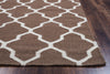 Rizzy Swing SG2099 Brown Area Rug Edge Shot