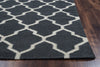 Rizzy Swing SG3042 gray/charcoal Area Rug Edge Shot Feature