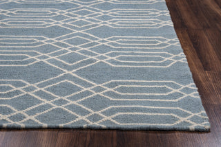 Rizzy Swing SG8159 Blue Area Rug Edge Shot