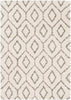 Surya Serengeti Shag SGT-2302 Taupe Khaki White Dark Brown Area Rug main image