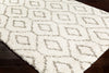 Surya Serengeti Shag SGT-2302 Taupe Khaki White Dark Brown Area Rug Corner Image