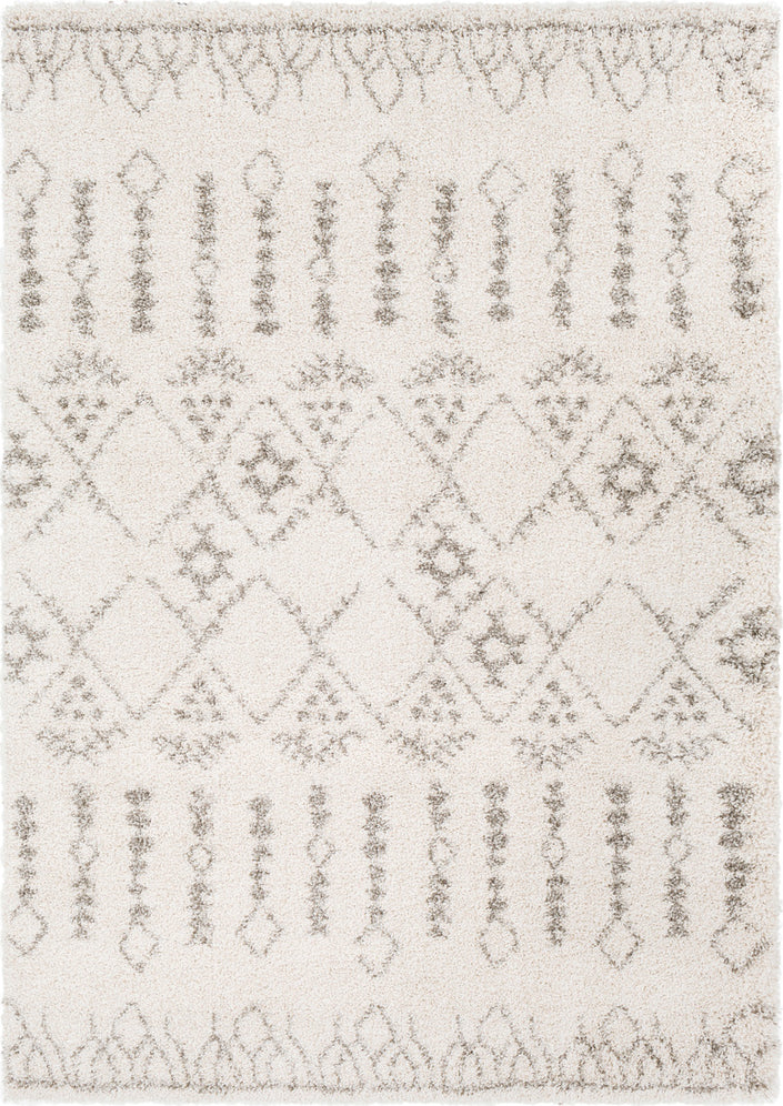 Surya Serengeti Shag SGT-2314 Taupe Khaki White Dark Brown Area Rug main image