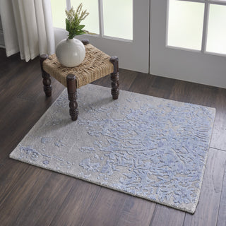 Nourison Silk Shadows SHA18 Grey/Blue Area Rug