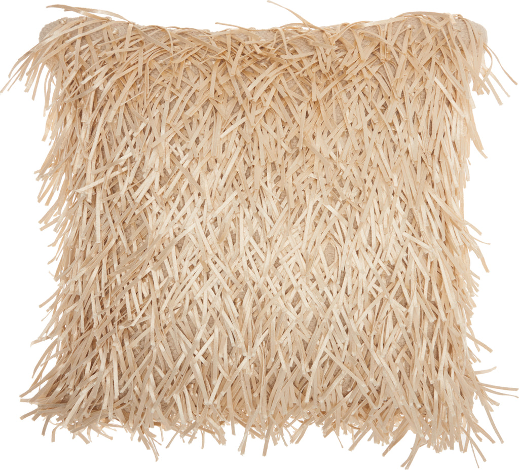 Nourison Shag METALLIC RIBBON Cream by Mina Victory main image