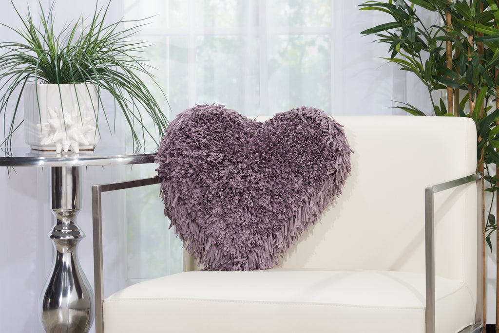 Nourison Shag FRAME HEART Lavender by Mina Victory  Feature