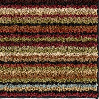 Orian Rugs Shag-Ri-La Alberton Black Area Rug Close up