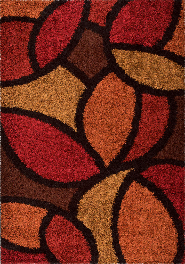 Orian Rugs Shag-Ri-La Bloom Petal Rouge Area Rug main image