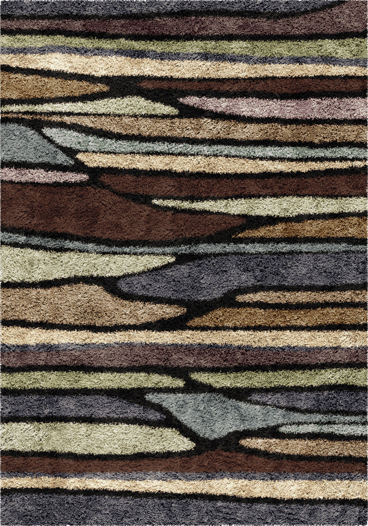 Orian Rugs Shag-Ri-La Plateau Rainbow Area Rug main image
