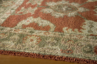 Momeni Shalimar SL-04 Red Area Rug Corner Shot