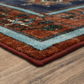 Karastan Kaleidoscope Shamkir Navy Area Rug Lifestyle Image