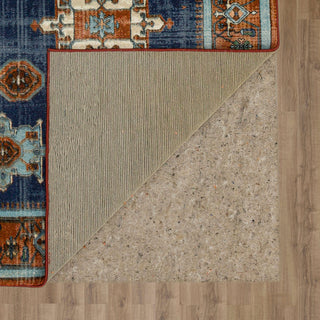 Karastan Kaleidoscope Shamkir Navy Area Rug Back Image