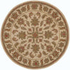LR Resources Shapes 10562 Ivory/Ivory Hand Woven Area Rug 5' Round