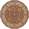 LR Resources Shapes 10563 Coffee/Ivory Area Rug 5' Round