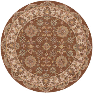 LR Resources Shapes 10563 Coffee/Ivory Hand Woven Area Rug 7'9'' Round