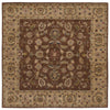 LR Resources Shapes 5R104 Brown/Gold Hand Woven Area Rug 9' Square