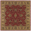 LR Resources Shapes 5R107 Red/Gold Area Rug