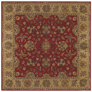 LR Home Shapes 5R107 Red/Gold Area Rug