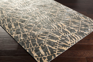 Surya Shibori SHB-8002 Charcoal Area Rug 5x8 Corner