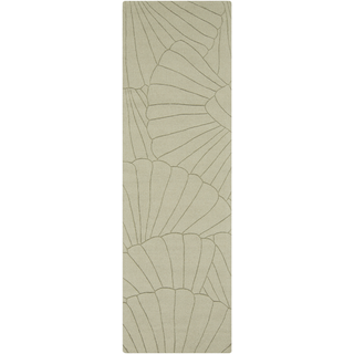 Surya Shell SHE-1001 Moss Area Rug 2'6'' x 8' Runner