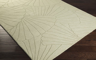 Surya Shell SHE-1001 Moss Area Rug 5x8 Corner