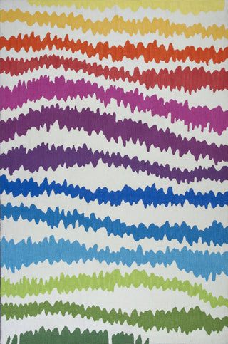 KAS Shelby 6305 Rainbow Soundwaves Area Rug main image