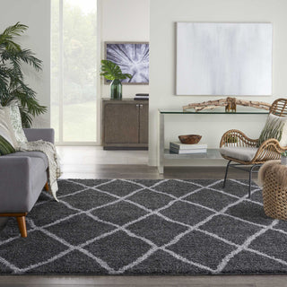 Nourison Shangri-La SHI02 Charcoal/Light Grey Area Rug