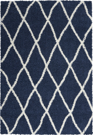 Nourison Shangri-La SHI02 Navy/Ivory Area Rug