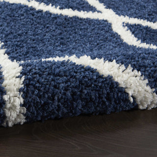 Nourison Shangri-La SHI02 Navy/Ivory Area Rug