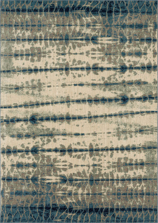 Karastan Expressions Shibori Stripe Indigo Area Rug by Scott Living Main Image