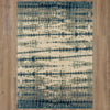 Karastan Expressions Shibori Stripe Indigo Area Rug by Scott Living Main Image