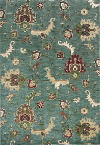 KAS Shiraz 5014 Blue Oushak Machine Woven Area Rug