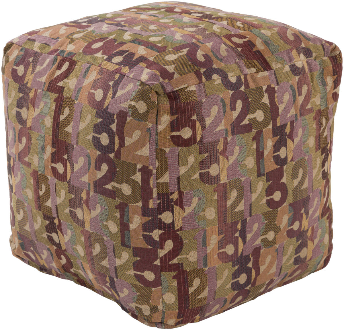 Surya Shoop SHPF-002 Multi-Color Pouf by Mike Farrell