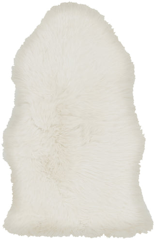 Surya Sheepskin SHS-9600 White Area Rug 2' X 3'